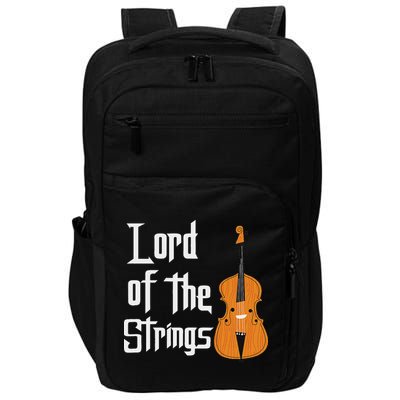 Lord Of The Strings Double Bass Musician Funny Orchestra Impact Tech Backpack