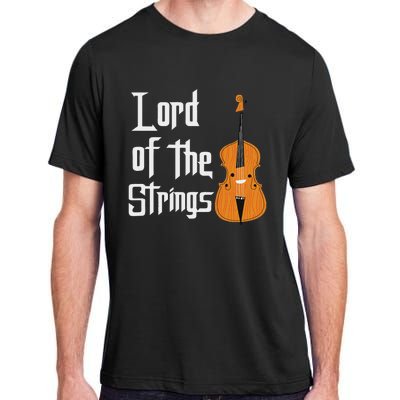 Lord Of The Strings Double Bass Musician Funny Orchestra Adult ChromaSoft Performance T-Shirt