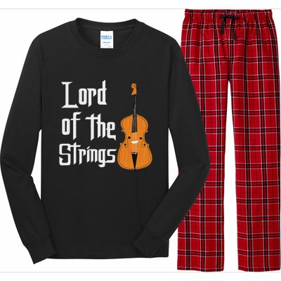 Lord Of The Strings Double Bass Musician Funny Orchestra Long Sleeve Pajama Set