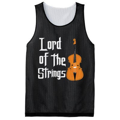 Lord Of The Strings Double Bass Musician Funny Orchestra Mesh Reversible Basketball Jersey Tank