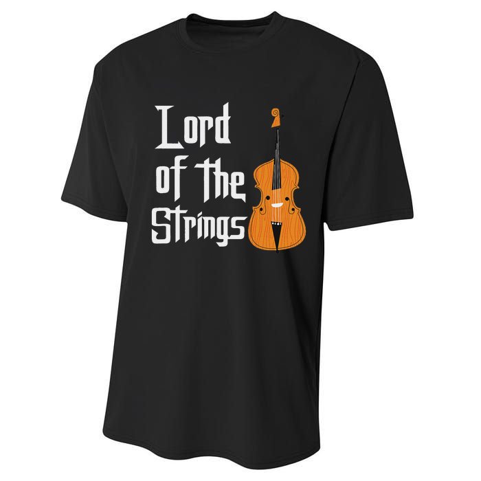 Lord Of The Strings Double Bass Musician Funny Orchestra Performance Sprint T-Shirt