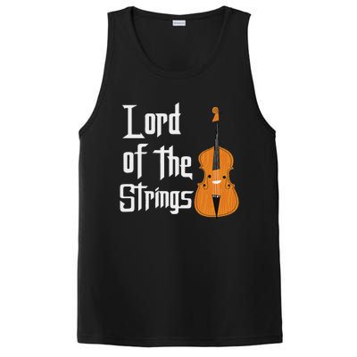 Lord Of The Strings Double Bass Musician Funny Orchestra PosiCharge Competitor Tank