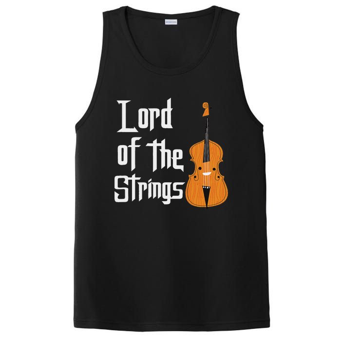 Lord Of The Strings Double Bass Musician Funny Orchestra PosiCharge Competitor Tank