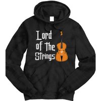 Lord Of The Strings Double Bass Musician Funny Orchestra Tie Dye Hoodie