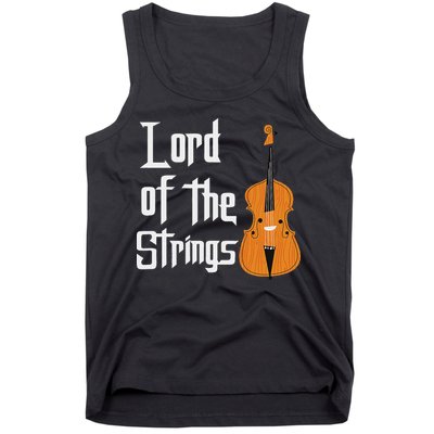 Lord Of The Strings Double Bass Musician Funny Orchestra Tank Top