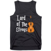 Lord Of The Strings Double Bass Musician Funny Orchestra Tank Top