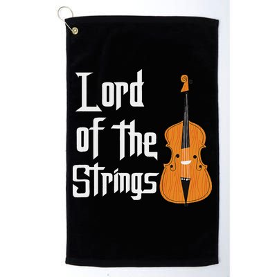 Lord Of The Strings Double Bass Musician Funny Orchestra Golf Towel
