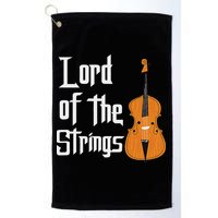 Lord Of The Strings Double Bass Musician Funny Orchestra Golf Towel
