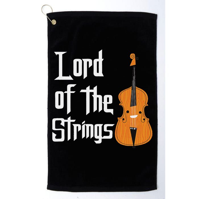 Lord Of The Strings Double Bass Musician Funny Orchestra Golf Towel
