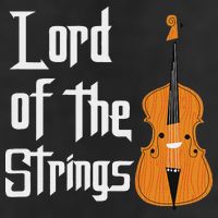 Lord Of The Strings Double Bass Musician Funny Orchestra Golf Towel