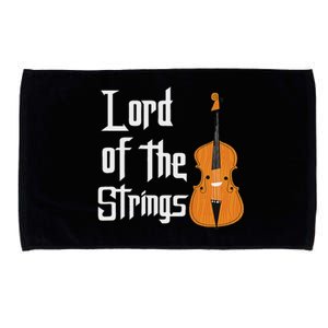 Lord Of The Strings Double Bass Musician Funny Orchestra Microfiber Hand Towel