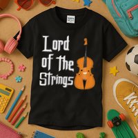 Lord Of The Strings Double Bass Musician Funny Orchestra Kids T-Shirt