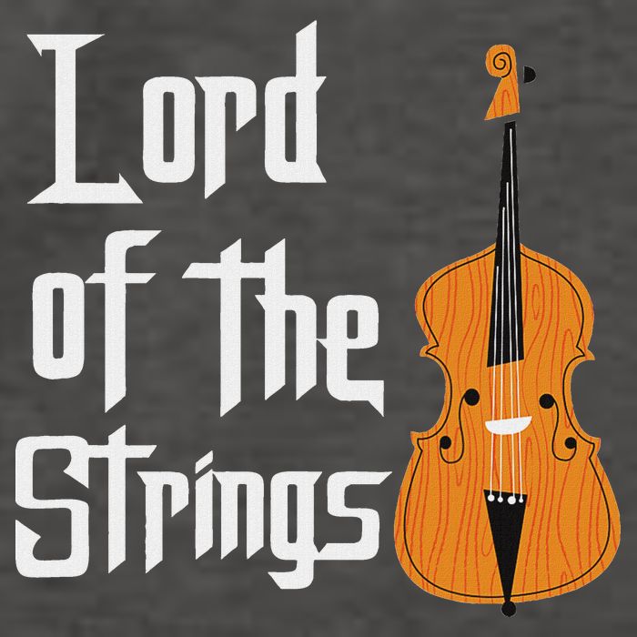Lord Of The Strings Double Bass Musician Funny Orchestra Vector Backpack