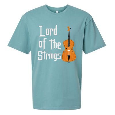 Lord Of The Strings Double Bass Musician Funny Orchestra Sueded Cloud Jersey T-Shirt