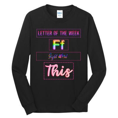 Letter Of The Week Ff Sight Word This Tall Long Sleeve T-Shirt