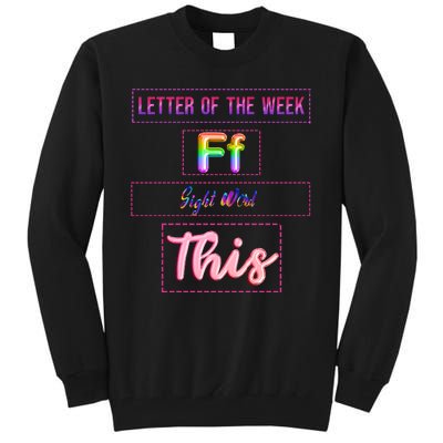 Letter Of The Week Ff Sight Word This Tall Sweatshirt