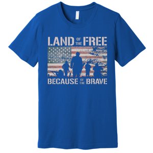 Land Of The Free Because Of The Brave Premium T-Shirt