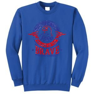 Land Of The Free Because Of The Brave Patriotic Military Gift Tall Sweatshirt