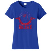 Land Of The Free Because Of The Brave Patriotic Military Gift Women's T-Shirt