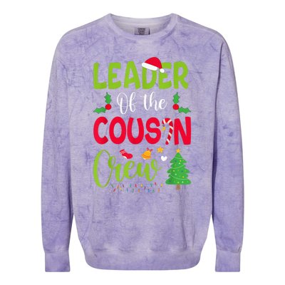 Leader of the Cousin Crew Christmas family Xmas Colorblast Crewneck Sweatshirt