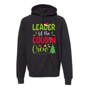 Leader of the Cousin Crew Christmas family Xmas Premium Hoodie