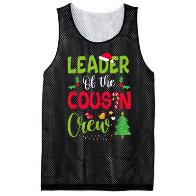 Leader of the Cousin Crew Christmas family Xmas Mesh Reversible Basketball Jersey Tank