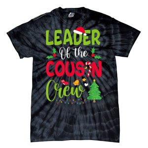 Leader of the Cousin Crew Christmas family Xmas Tie-Dye T-Shirt