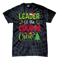 Leader of the Cousin Crew Christmas family Xmas Tie-Dye T-Shirt