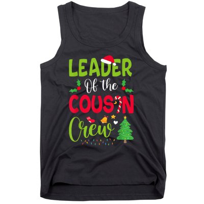 Leader of the Cousin Crew Christmas family Xmas Tank Top