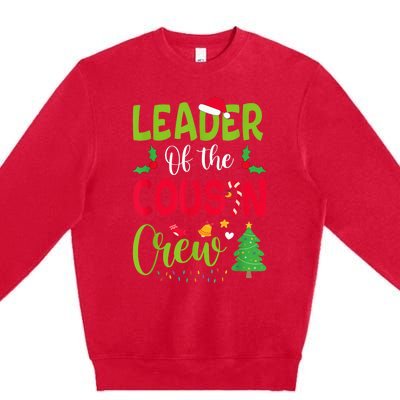 Leader of the Cousin Crew Christmas family Xmas Premium Crewneck Sweatshirt