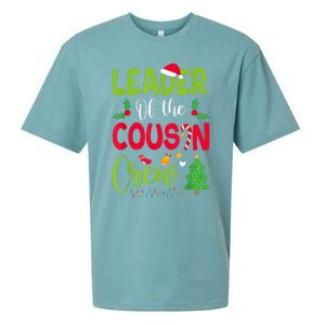 Leader of the Cousin Crew Christmas family Xmas Sueded Cloud Jersey T-Shirt