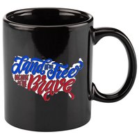 Land Of The Free Because Of The Brave USA America 11oz C Handle Ceramic Mug