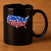 Land Of The Free Because Of The Brave USA America 11oz C Handle Ceramic Mug