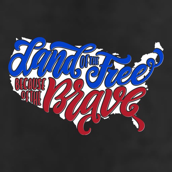 Land Of The Free Because Of The Brave USA America 11oz C Handle Ceramic Mug