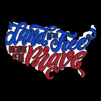 Land Of The Free Because Of The Brave USA America Flatbill Hat