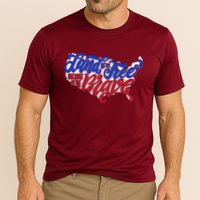 Land Of The Free Because Of The Brave USA America Cooling Performance Crew T-Shirt