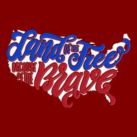 Land Of The Free Because Of The Brave USA America Cooling Performance Crew T-Shirt