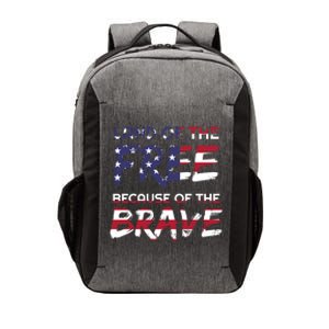 Land Of The Free Because Of The Brave Stars And Stripes Great Gift Vector Backpack