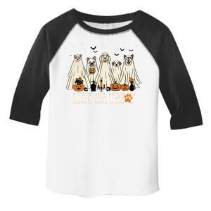 Lick Or Treat Funny Ghost Dog Cute Halloween Dog Lover Toddler Fine Jersey T-Shirt