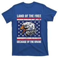 Land Of The Free Because Of The Brave Patriotic Gift T-Shirt