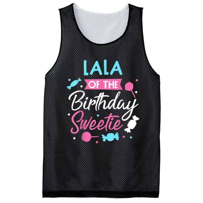 Lala Of The Birthday Sweetie Candy Bday Party Grandma Mesh Reversible Basketball Jersey Tank