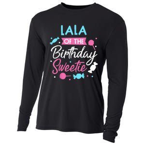 Lala Of The Birthday Sweetie Candy Bday Party Grandma Cooling Performance Long Sleeve Crew