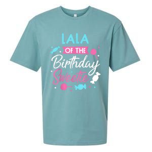 Lala Of The Birthday Sweetie Candy Bday Party Grandma Sueded Cloud Jersey T-Shirt