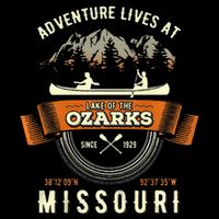 Lake Of The Ozarks Mountain Outdoors Missouri Gift Doggie Tank