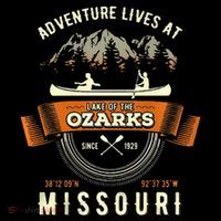Lake Of The Ozarks Mountain Outdoors Missouri Gift Flatbill Hat