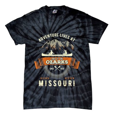 Lake Of The Ozarks Mountain Outdoors Missouri Gift Tie-Dye T-Shirt
