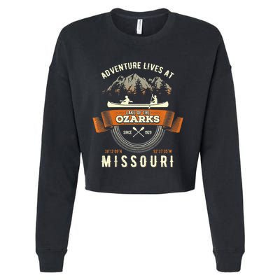 Lake Of The Ozarks Mountain Outdoors Missouri Gift Cropped Pullover Crew