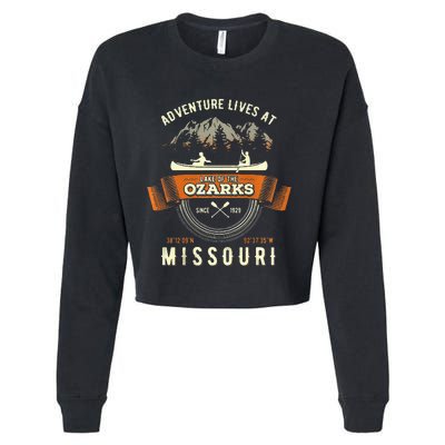 Lake Of The Ozarks Mountain Outdoors Missouri Gift Cropped Pullover Crew