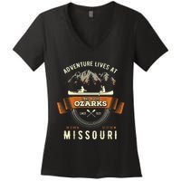 Lake Of The Ozarks Mountain Outdoors Missouri Gift Women's V-Neck T-Shirt