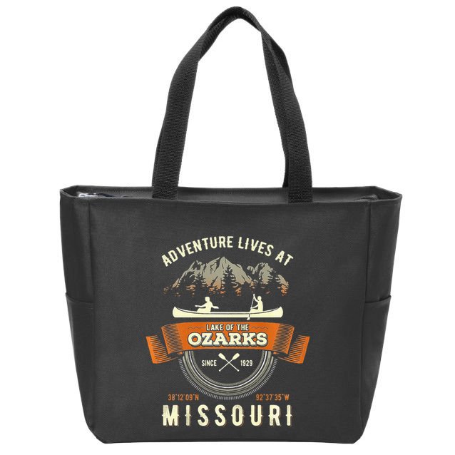 Lake Of The Ozarks Mountain Outdoors Missouri Gift Zip Tote Bag